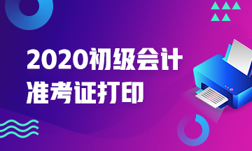 你知道2020年广东会计初级准考证打印时间是什么吗？